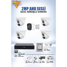 Uniwiz Unv 5'li 2mp Ahd Gece Görüşlü Sesli Kamera Seti