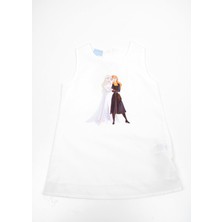 Disney Kız Çocuk Elsa Anna Beyaz Elbise