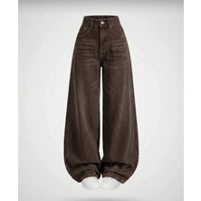Semesia Salaş Cepli Bol Kesim Baggy Retro Jeans