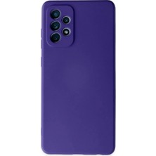 Ms Samsung Galaxy A72 Kılıf Nano Içi Kadife Silikon - Mor