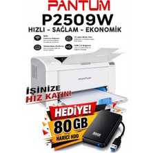 Pantum P2509W Wi-Fi Lazer Yazıcı Dakikada 23 Sayfa Baskı