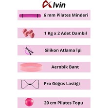 Vücut Fitnessı Için Ideal Pilates Seti - Mindere, Dambıla ve Daha Fazlasına Sahip!