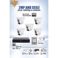 Uniwiz Unv 5'li 2mp Ahd Gece Görüşlü Sesli Kamera Seti