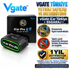 Vgate icar Pro 2S v2.3 Bluetooth 5.2 Arıza Tespit ve Gizli Özellik Açma Cihazı ABRP Uyumlu