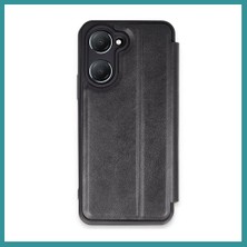 Bt Teknik Vivo Y18 Uyumlu Kılıf Flip Cover - Siyah Bez