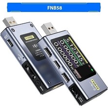 FNB58 Bluetooth USB Voltmetre Ampermetre Test Cihazı