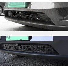 Garaj Ön Izgara Koruyucu Kaplama (Parçalı) Tesla Model Y Juniper ile Uyumlu