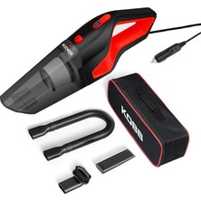 KBV12 12VOLT/120WATT Araç Süpürgesi + 5 Parça Aksesuar Seti + Taşıma Çantası