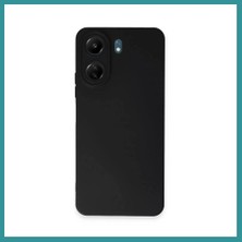 Bt Teknik Redmi 13C Uyumlu Kılıf Nano Içi Kadife Silikon - Siyah Bez