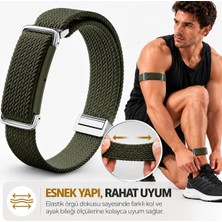 Nezih Case Google Fitbit Air ile Uyumlu Ayarlanabilir Spor Kol Bandı / Ayak Bileği Bandı Manyetik Tokalı Örgü Kordon
