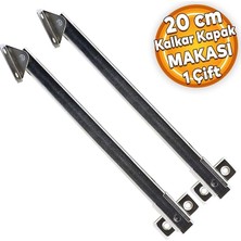 Kalkar Kapak Makası Dolap Çekmece Metal 20 cm Sessiz Açma Kapama Amortisör Piston (1 Çift)