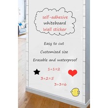 Beyaz Yazı Tahtası Sticker Board Ders Çalışma 45CMX200 cm 1430