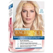 Paris Excellence Creme Saç Boyası - 01 Ultra Açık Doğal Sarı