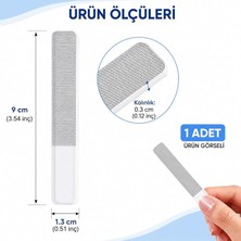 Cam Tırnak Törpüsü - Doğal ve Ince Taneli, Yıkanabilir Manikür Bakım Aleti, Koruyucu Kılıflı