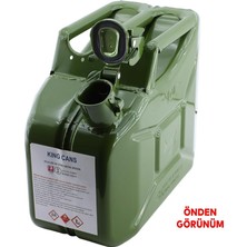 Metal Benzin Bidonu 10 Litre Akaryakıt Mazot Taşıma Doldurma Depolama Bidonu Dayanıklı Bidon