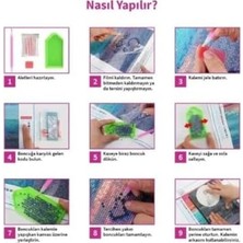 ve Nas Sureleri Tablosu 5d Elmas Boncuk Taş Işleme Mozaik Goblen Kit 50X40CM GC91168 Diamond P