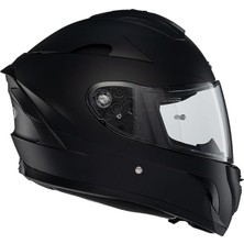 ZS-827 Kapalı Motosiklet Kaskı Matt Black Xl