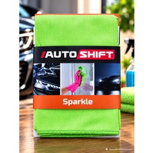 Str Store Sparkle Mikrofiber Kurulama Bezi 70X50 cm – Araç Kurutma, Parlatma ve Detay Temizlik Bezi Yeşil Renk