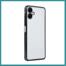 Bt Teknik Samsung Galaxy A06 Uyumlu Kılıf Lensli Silikon - Siyah Bez