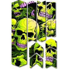 Cakaybu Skull Bisiklet Sticker Seti – Kuru Kafa Etiket