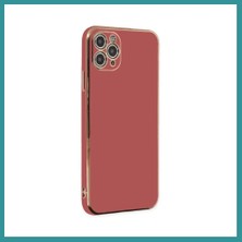 Bt Teknik iPhone 11 Pro Max Uyumlu Kılıf Volet Silikon - Kırmızı Bez