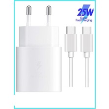 Mobil Go Samsung Galaxy Note 20 Ultra 5g Uyumlu Hızlı Şarj Cihazı / Aleti Seti Type-C Kablo ve Adaptör 25W Pd