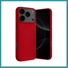 Bt Teknik iPhone 17 Pro Max Uyumlu Nano Içi Kadife Silikon - Kırmızı Bez