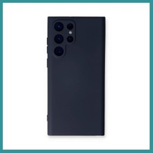 Bt Teknik Samsung Galaxy S23 Ultra Uyumlu Kılıf Nano Içi Kadife Silikon - Lacivert Bez