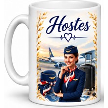 Bsb Hostes Temalı Porselen Kupa Bardak Mug 343