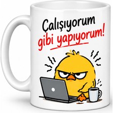 Bsb Komik Asabi Civciv Temalı Porselen Kupa Bardak Mug 346