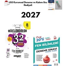 2027 Lgs 8.sınıf Ankara Fen Bilimleri 32 Haftalık Deneme ve Nartest Fen Bilimleri Deneme (2 Kitap) + Lgs Deneme ve Kalem Ucu Hediyeli