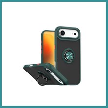 Bt Teknik iPhone 17 Uyumlu Air Uyumlu Montreal Yüzüklü Silikon Kapak - Yeşil Bez