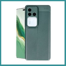 Bt Teknik Vivo V30 5g Uyumlu Kılıf Auto Focus Kapak - Koyu Yeşil Bez