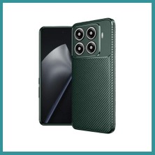 Bt Teknik Mi 15T Pro Uyumlu Auto Focus Karbon Kapak - Koyu Yeşil Bez