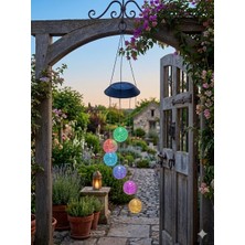 Solar Güneş Enerjili 6’lı Kristal Top Bahçe Dekoru - Renk Değiştiren LED Lambalı, IP44 Su Geçirmez Dekoratif Bahçe ve Balkon Aydınlatması