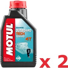 Akamarin Motul Outboard Tech 4t 10W-40 Tekne Motor Yağı 1 L 2 Adet