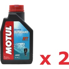 Akamarin Motul Marine Outboard 2t 2 Zamanlı Tekne Motor Yağı 1 L 2 Adet