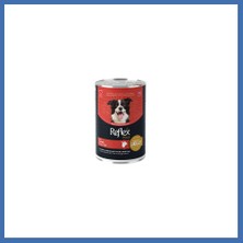 Reflex Plus Jöle Içinde Et Parçacıklı Kuzu Etli Yetişkin Köpek Konservesi 400 gr Evcem