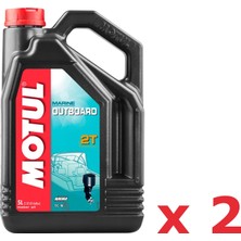 Akamarin Motul Marine Outboard  2t 2 Zamanlı Tekne Motor Yağı 5 L 2 Adet