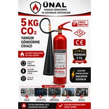 Ünal Grup 5 kg Co2 Karbondioksitli Yangın Söndürme Cihazı Tse Ce Belgeli Elektrik Yangınlarına Uygun