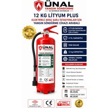 Ünal Grup 12 kg Elektrikli Araç Lityum Yangın Söndürücü Kkt Yangın Tüpü Ev Ofis