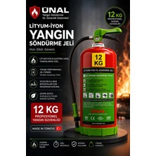 Ünal Grup 12 kg Elektrikli Araç Lityum Yangın Söndürücü Kkt Yangın Tüpü Araç Garaj