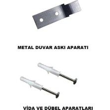 Ünal Grup Yangın Tüpü Metal Askı Aparatı Metal 10LU Set Vida Dübel Dahil Apartman Uyumlu