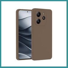 Bt Teknik Redmi Note 14 4g Uyumlu Kılıf First Silikon - Kahverengi Bez