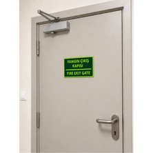Ünal Grup Yangın Çıkış Kapısı Fire Exit Gate Levhası Fotolümenli Pvc Uv Baskı Kolay Montaj