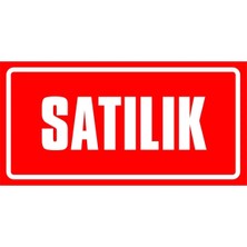 Ünal Grup Satılık Levhası 3 mm Dekota Uyarı Tabelası Kolay Montaj Kapı Duvar