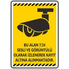Ünal Grup Bu Alan 7/24 Sesli ve Görüntülü Olarak Kayıt Altına Alınmaktadır Uyarı Levhası Dekota