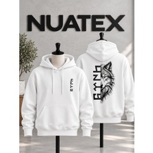 Nuatex Kurt Baskılı Unisex 3 Iplik Şardonlu Regular Kalıp Kapüşonlu Kanguru Cepli Sweatshirt