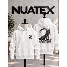 Nuatex Kurt Baskılı Unisex 3 Iplik Şardonlu Regular Kalıp Kapüşonlu Kanguru Cepli Sweatshirt