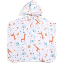 Funna Baby Bebek Pançosu Müslin Giraffe Mavi 0-2 yaş